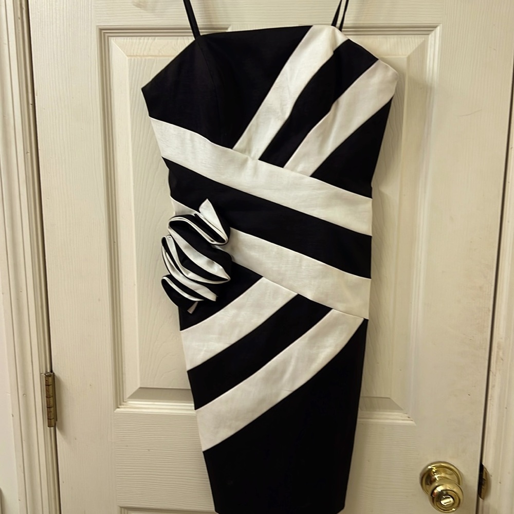 Black and white Betsy & Adam Dress